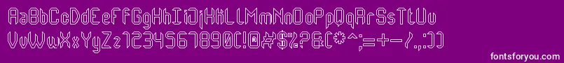 MonsterOfSouthHollowSt Font – White Fonts on Purple Background