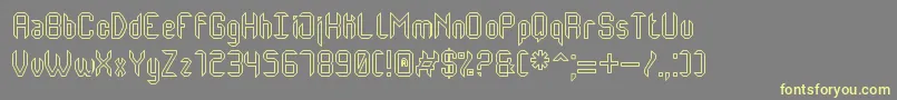 MonsterOfSouthHollowSt Font – Yellow Fonts on Gray Background