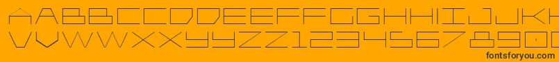 Player1upexpand Font – Black Fonts on Orange Background