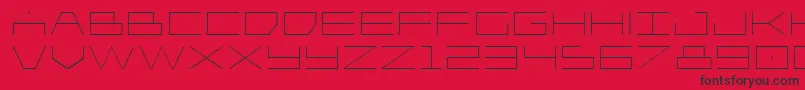 Player1upexpand Font – Black Fonts on Red Background