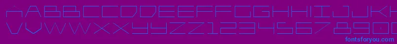 Player1upexpand Font – Blue Fonts on Purple Background