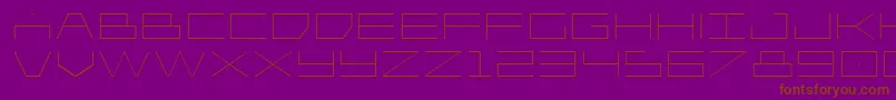 Player1upexpand Font – Brown Fonts on Purple Background