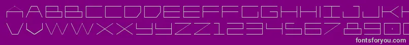 Player1upexpand Font – Green Fonts on Purple Background