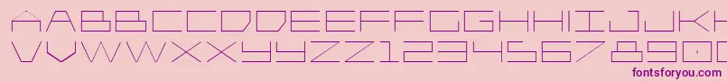 Player1upexpand Font – Purple Fonts on Pink Background