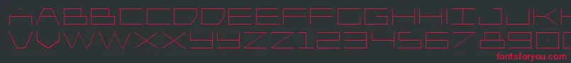 Player1upexpand Font – Red Fonts on Black Background