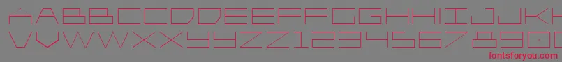 Player1upexpand-Schriftart – Rote Schriften auf grauem Hintergrund