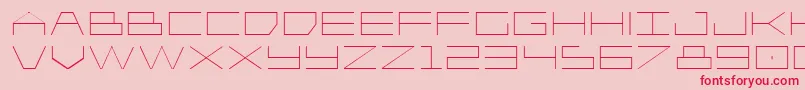 Player1upexpand Font – Red Fonts on Pink Background