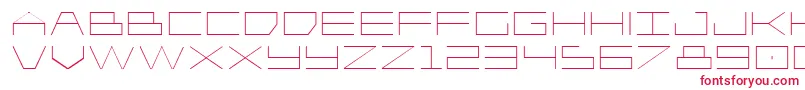 Player1upexpand Font – Red Fonts on White Background