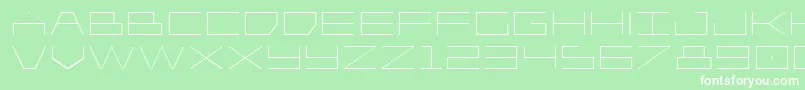 Player1upexpand Font – White Fonts on Green Background