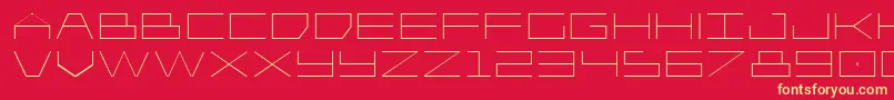 fuente Player1upexpand – Fuentes Amarillas Sobre Fondo Rojo