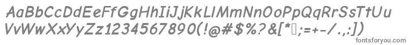 ComicNeueBoldOblique Font – Gray Fonts