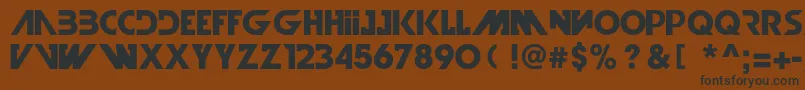 IllegalCurvesBold Font – Black Fonts on Brown Background