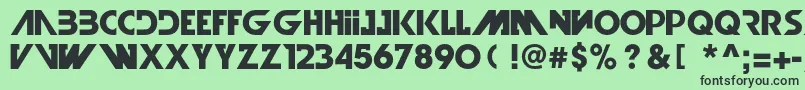 IllegalCurvesBold Font – Black Fonts on Green Background