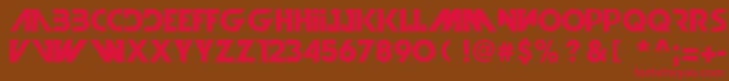 IllegalCurvesBold Font – Red Fonts on Brown Background
