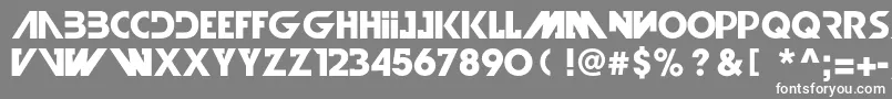 IllegalCurvesBold Font – White Fonts on Gray Background