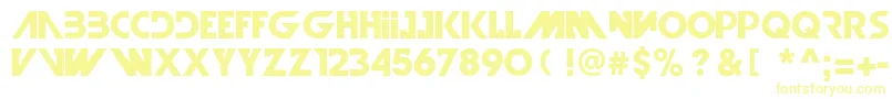 Шрифт IllegalCurvesBold – жёлтые шрифты