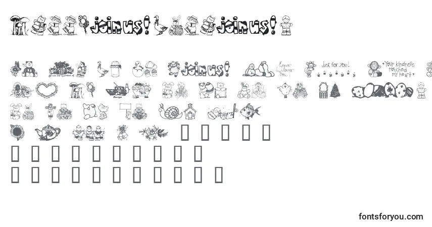 Schriftart LittleCuties – Alphabet, Zahlen, spezielle Symbole