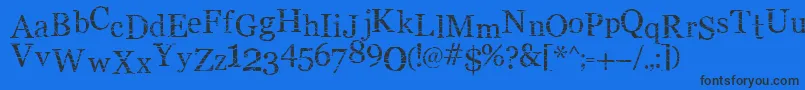 SmMiddlismBold Font – Black Fonts on Blue Background