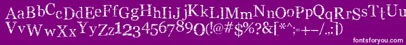 SmMiddlismBold Font – White Fonts on Purple Background