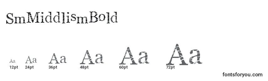 SmMiddlismBold Font Sizes