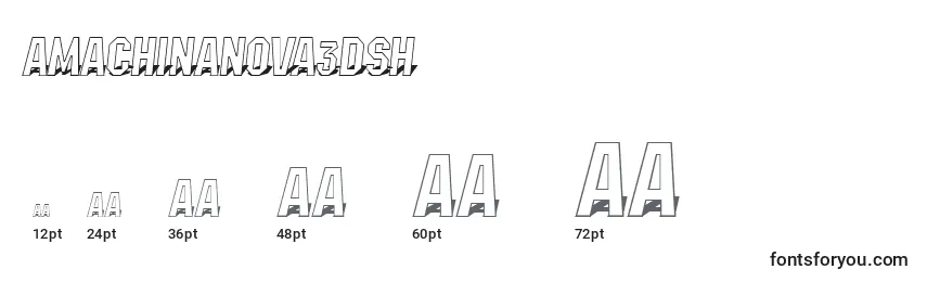 AMachinanova3Dsh Font Sizes