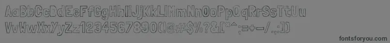 LondrinaSketch Font – Black Fonts on Gray Background
