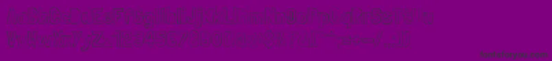 Шрифт LondrinaSketch – чёрные шрифты на фиолетовом фоне