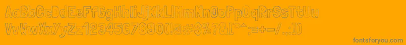 LondrinaSketch Font – Gray Fonts on Orange Background