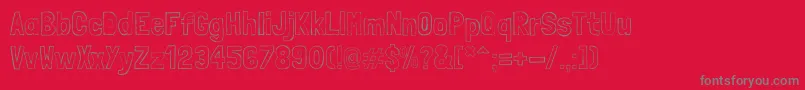 LondrinaSketch Font – Gray Fonts on Red Background