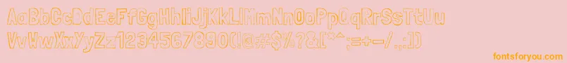 LondrinaSketch Font – Orange Fonts on Pink Background