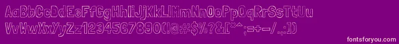 LondrinaSketch Font – Pink Fonts on Purple Background