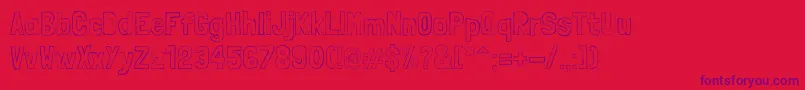 LondrinaSketch Font – Purple Fonts on Red Background