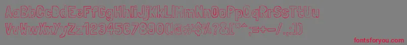 LondrinaSketch Font – Red Fonts on Gray Background