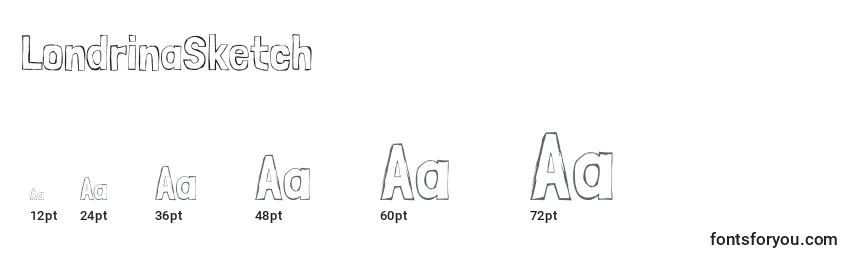 LondrinaSketch Font Sizes