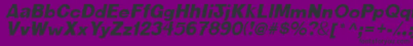 フォントCactussskItalic – 紫の背景に黒い文字