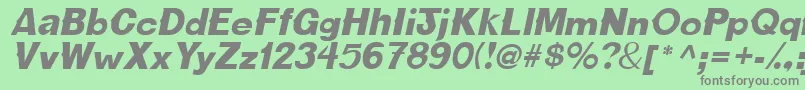 CactussskItalic Font – Gray Fonts on Green Background