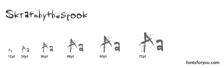 Размеры шрифта Skratchythespook