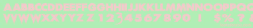 ScreamReal Font – Pink Fonts on Green Background