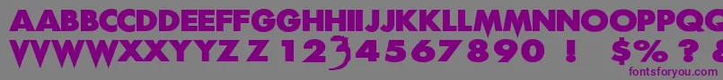 ScreamReal Font – Purple Fonts on Gray Background
