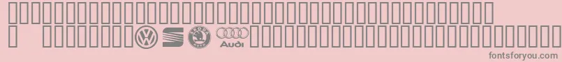 Konzernlogos Font – Gray Fonts on Pink Background