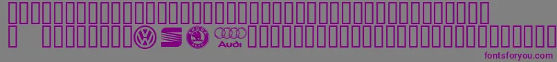 Konzernlogos Font – Purple Fonts on Gray Background