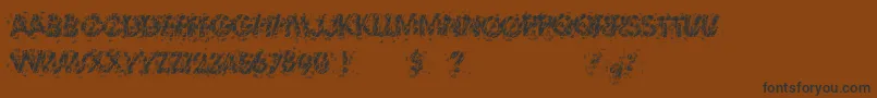 TheThrillOfTheKill Font – Black Fonts on Brown Background