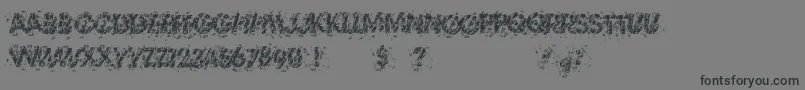 TheThrillOfTheKill Font – Black Fonts on Gray Background