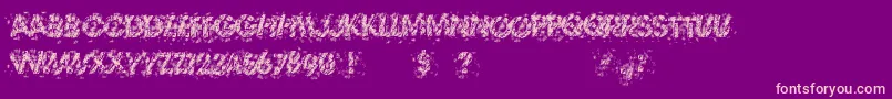 TheThrillOfTheKill Font – Pink Fonts on Purple Background