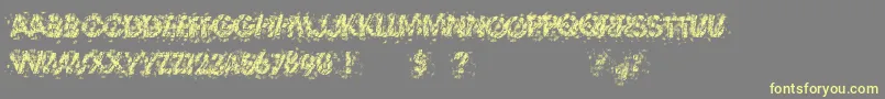TheThrillOfTheKill Font – Yellow Fonts on Gray Background