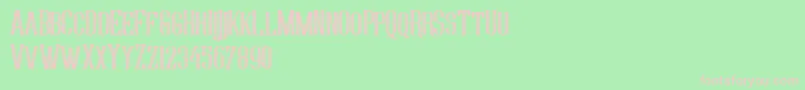 YoungHeart Font – Pink Fonts on Green Background