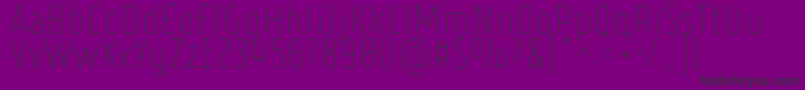 RulerThin Font – Black Fonts on Purple Background