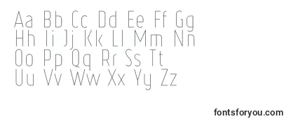 RulerThin Font