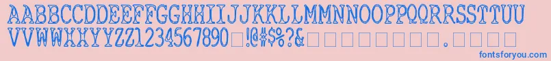 CyanideBreathmint Font – Blue Fonts on Pink Background