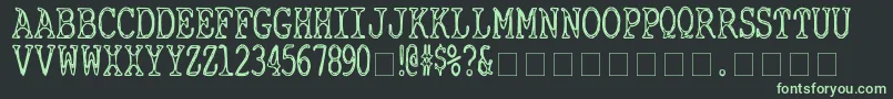 CyanideBreathmint Font – Green Fonts on Black Background